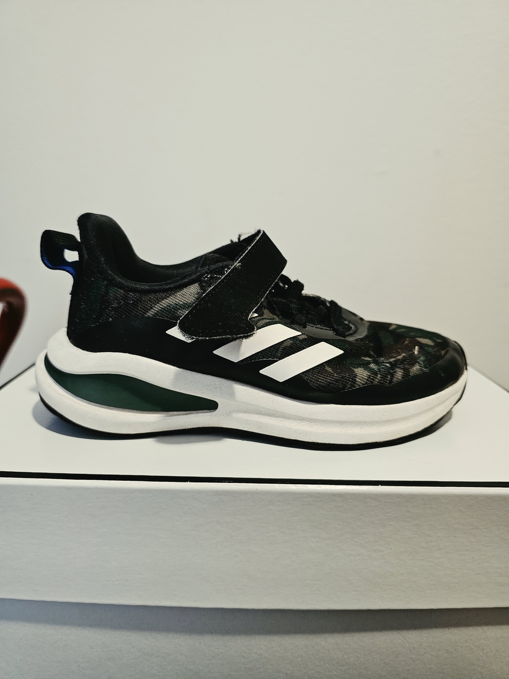 Adidas Kids' Black Camouflage Athletic Sneakers
